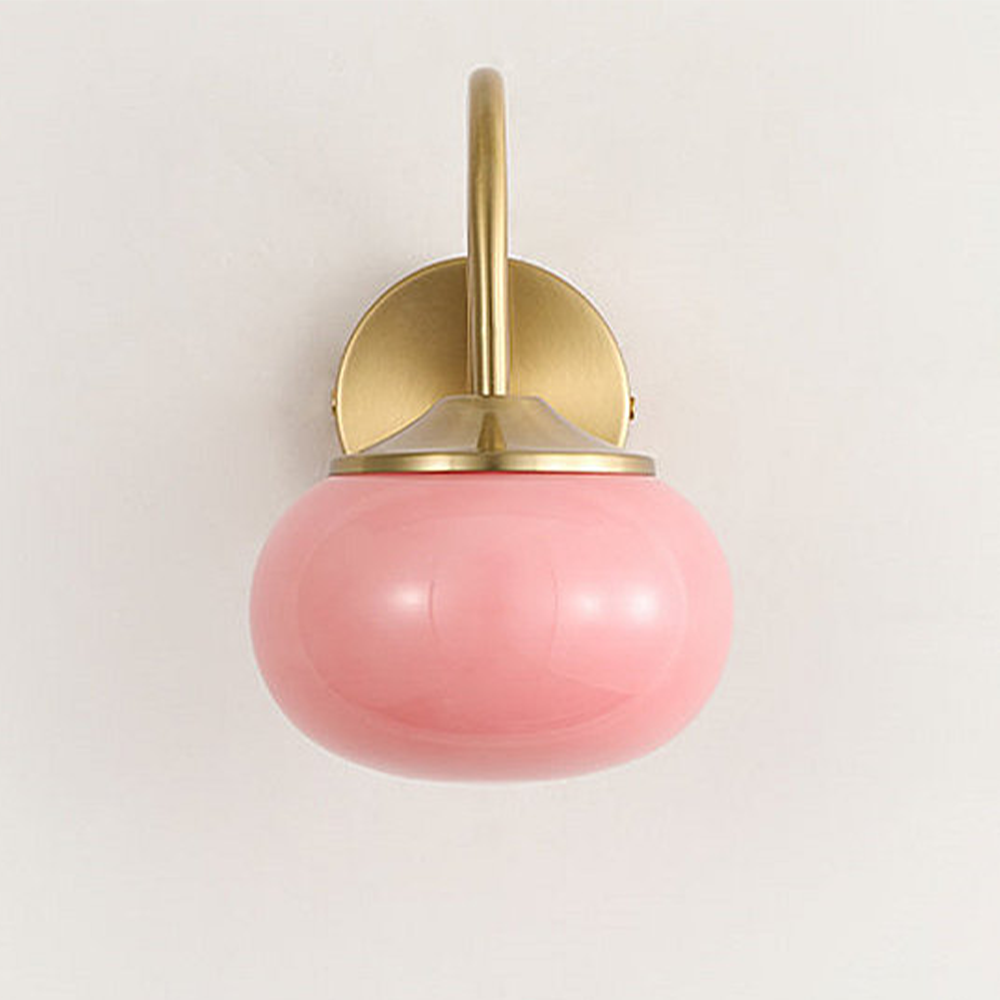Luka Retro Bauhaus Globe Glass Sconce