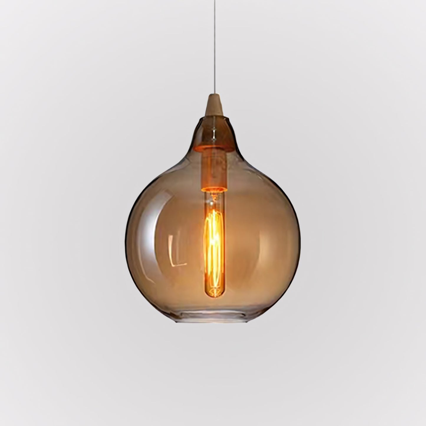 Zyren Modern Art Amber Glass Pendant Light