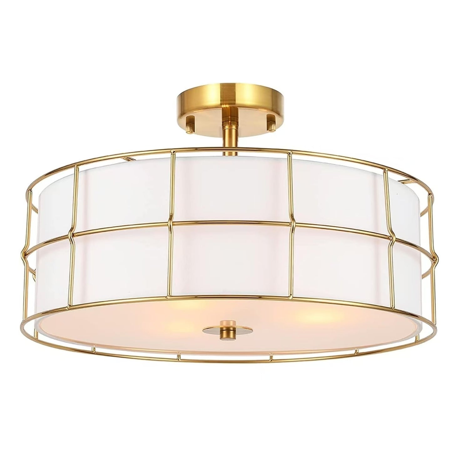 Merrik Metal Mesh Drum Ceiling Light