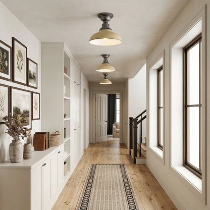 Creed Classic Industrial Metal Dome Ceiling Light