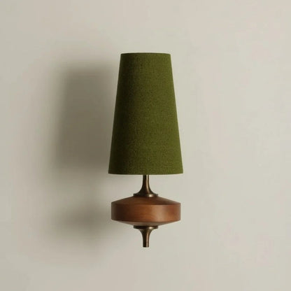 Nyxara Vintage  Fabric Tapered Shade Wall Sconce