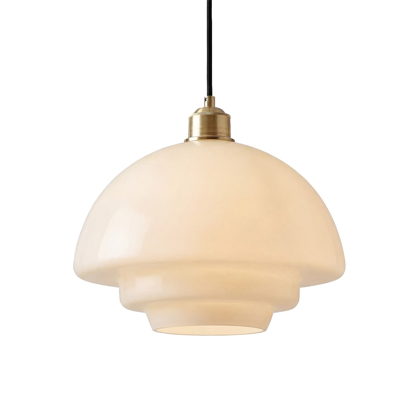 Ritika Vintage Art Cream Multi-Shape Glass Pendant Light