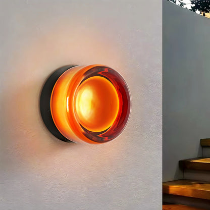 Gabriella Nordic LED Glass Flush Mount Sconce