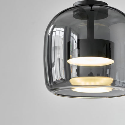 Raith Mouth Blown Glass Shade Pendant Light