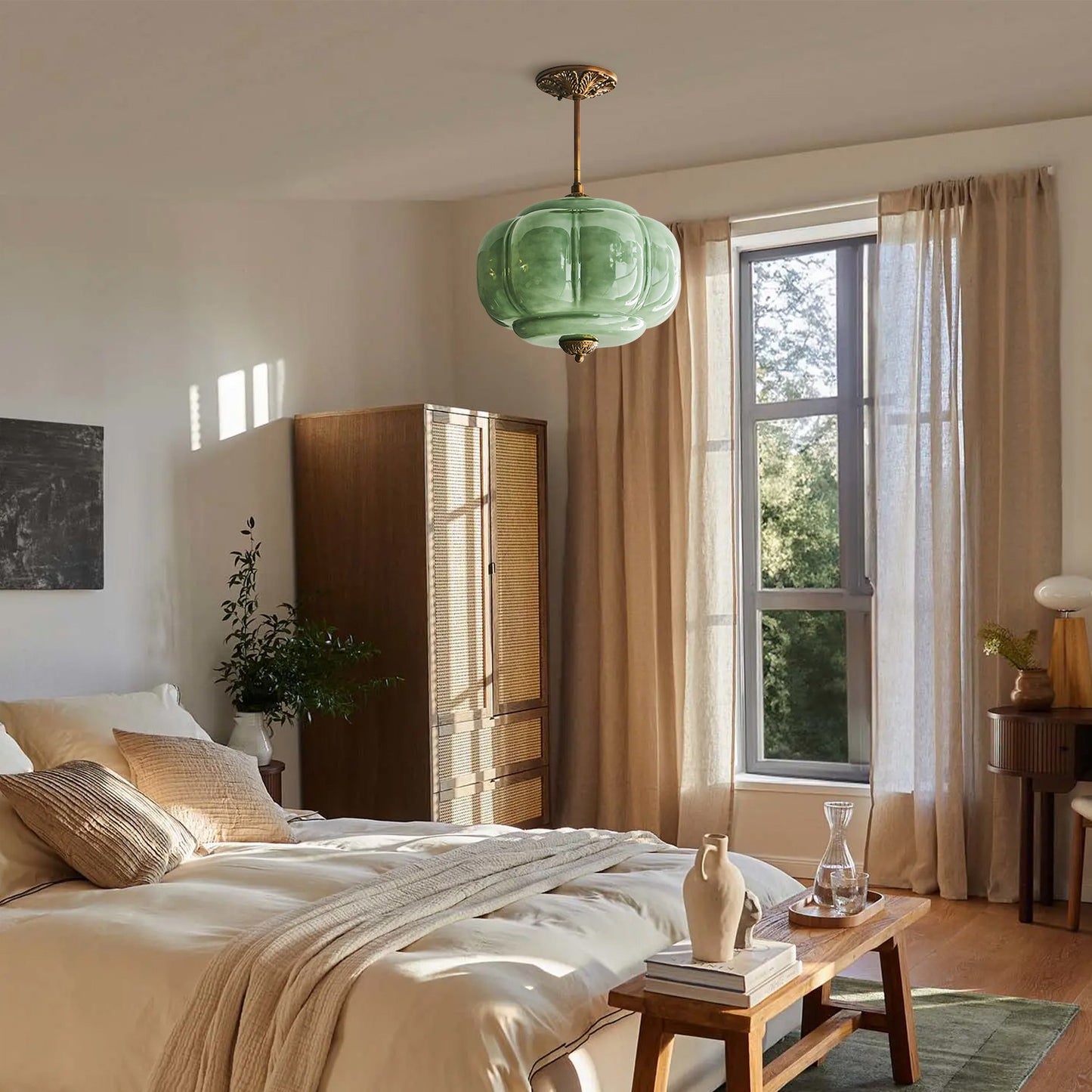 Ozita Retro Semi-Flush Mount Eloise Pendant Light