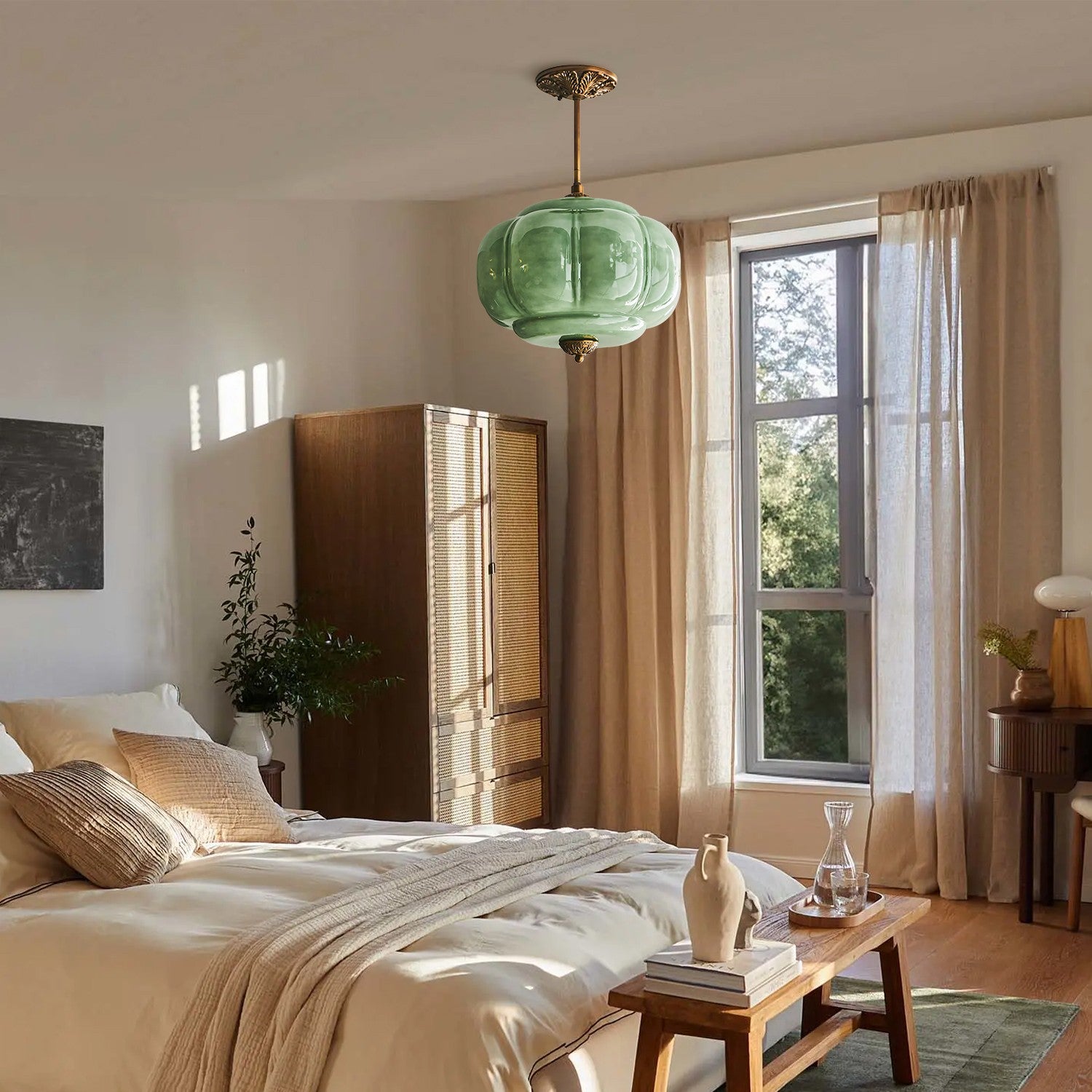 Ozita Retro Semi-Flush Mount Eloise Pendant Light