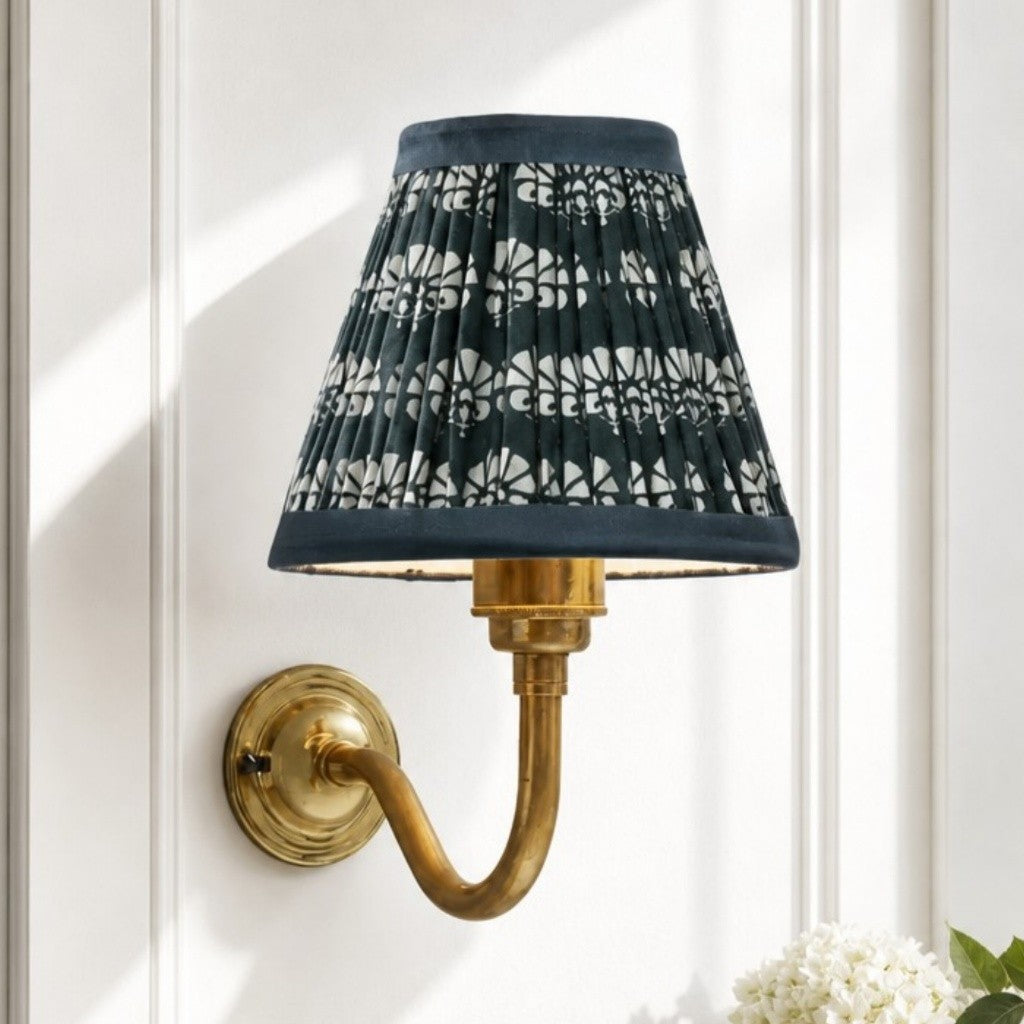Nyxel Vintage Fabric Small Wall Sconce