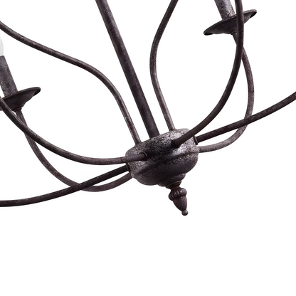 Caelestis Farmhouse 9 Light Metal Chandelier