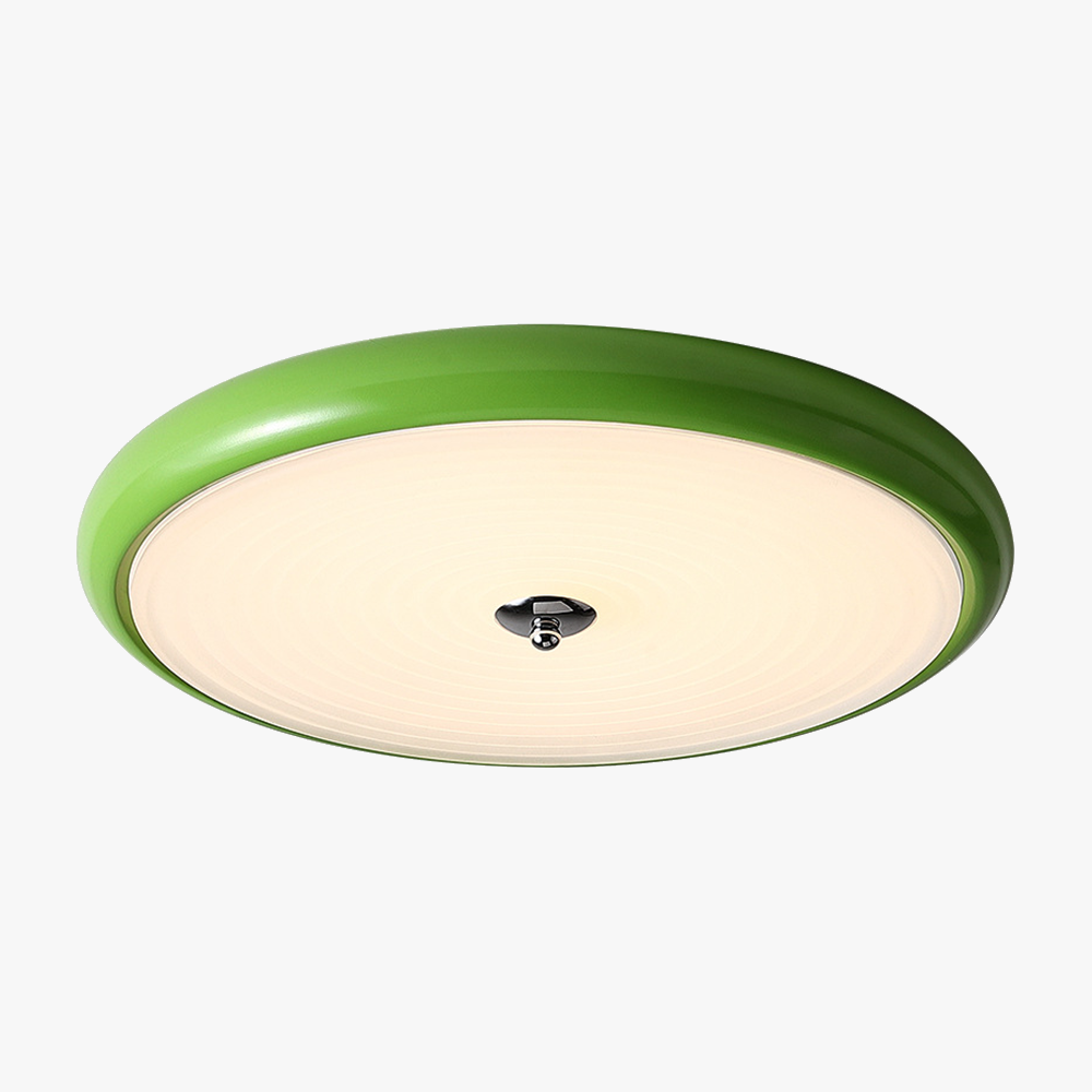 Laren Ribbed Glass Shade Led Circular Light