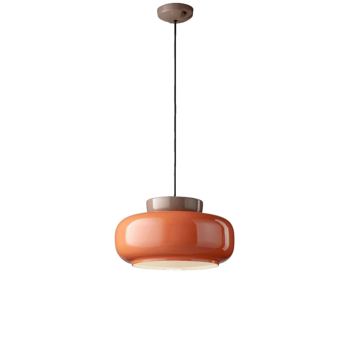 Smith Modern Nordic Bauhaus Macarons Bowl Shade Ceramic Pendant Light