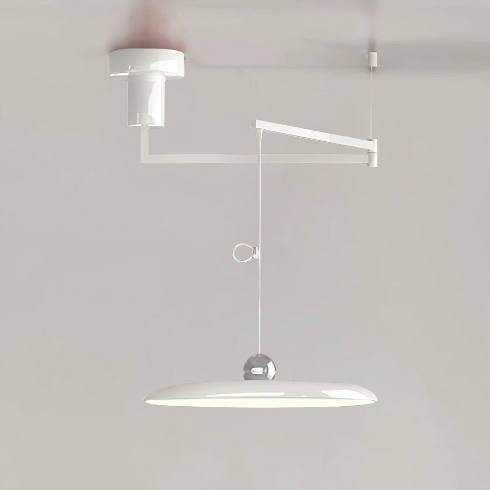 Delphin Colorful Swing Arm Flying Saucer Pendant Light