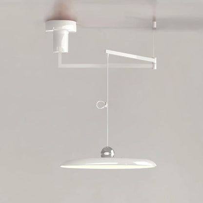 Delphin Colorful Swing Arm Flying Saucer Pendant Light