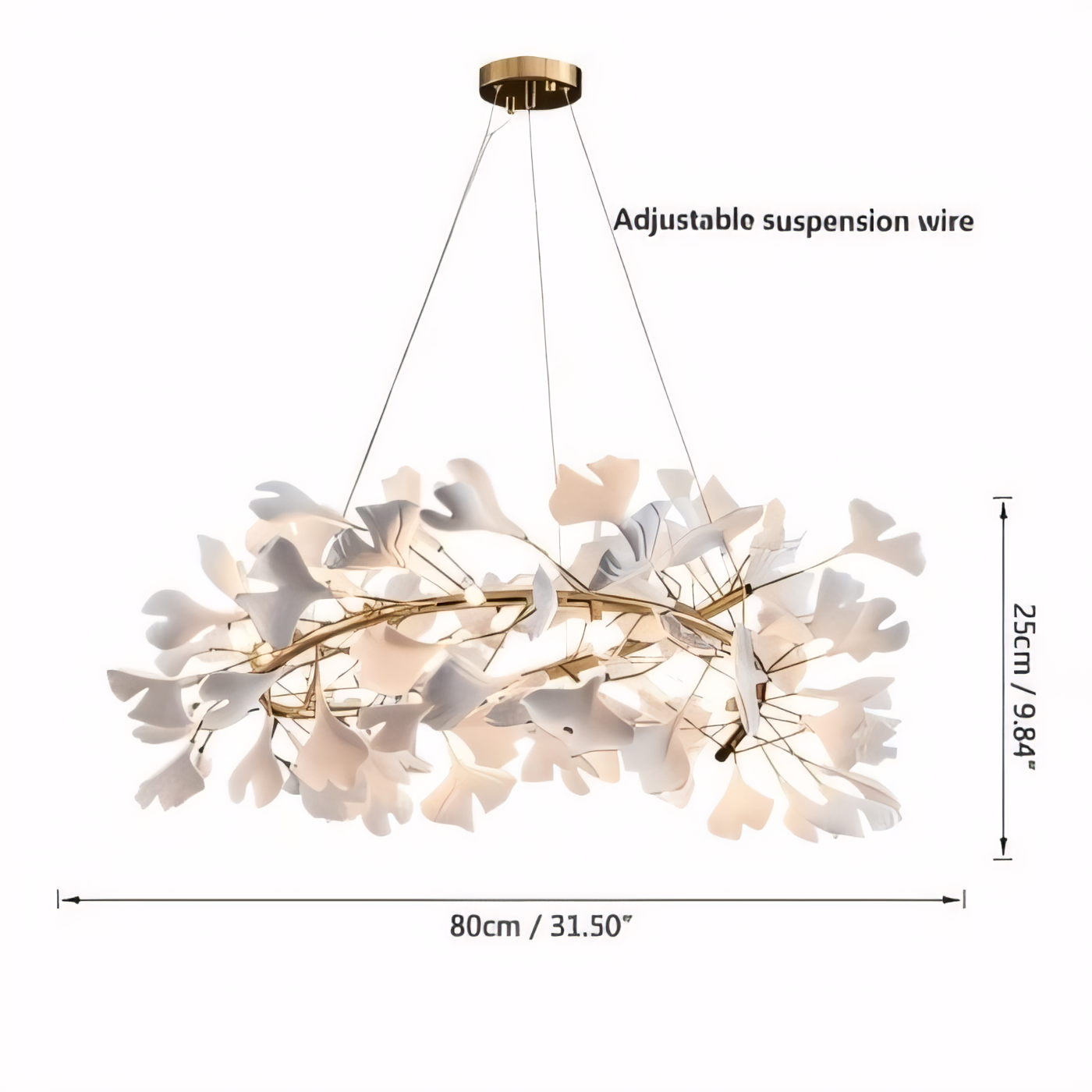 Talia Post Modern Petal Chandelier