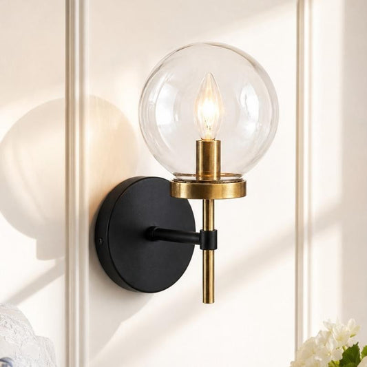 Aramis Farmhouse Glass Ball Sconce
