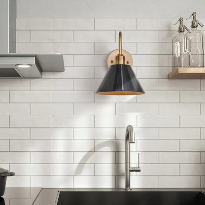 Ferm Minimalist Industrial Tapered Sconce