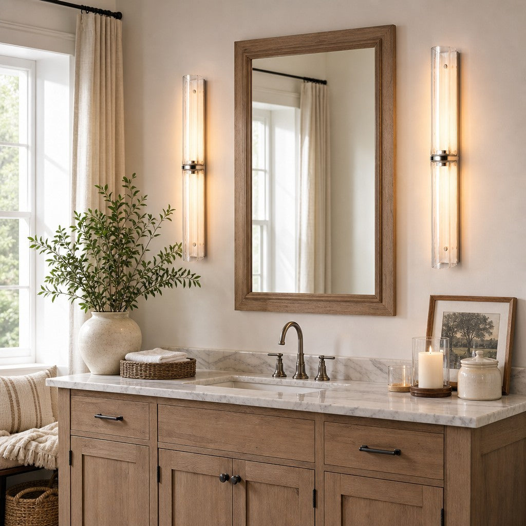 Giulia Minimalist LED Double Tube Glass Wall Light
