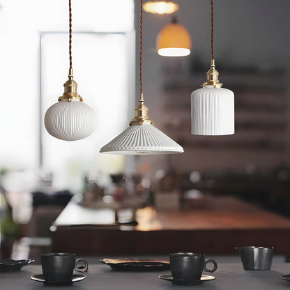 Elena Sjöborre Art Deco Stripe Pendant Light