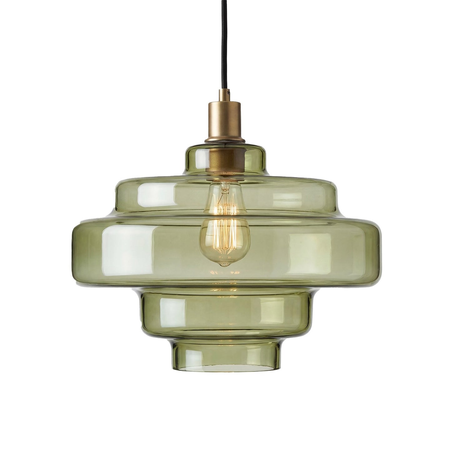 Yves Vintage Tiered Glass Pendant Light