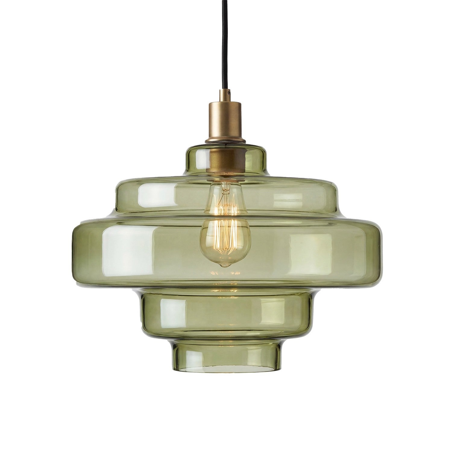 Yves Vintage Tiered Glass Pendant Light