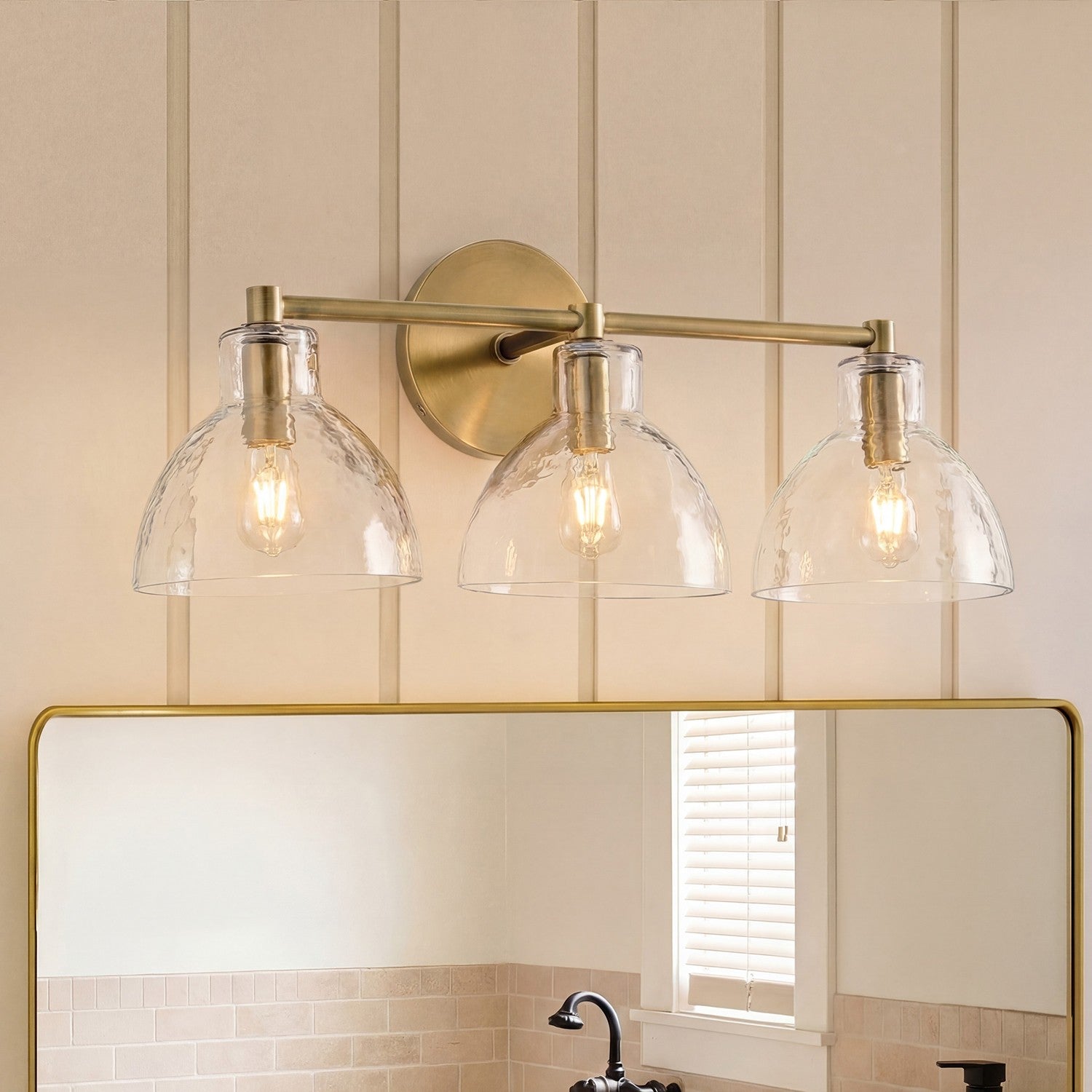 Keen Farmhouse Cooper Recycled Glass Dome Sconce