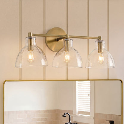 Keen Farmhouse Cooper Recycled Glass Dome Sconce