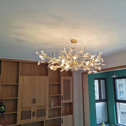 Vesper Luxurious Ginkgo Leaf Chandelier