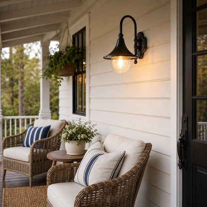 Rafferty Farmhouse Metal Outdoor Porch Wall Light