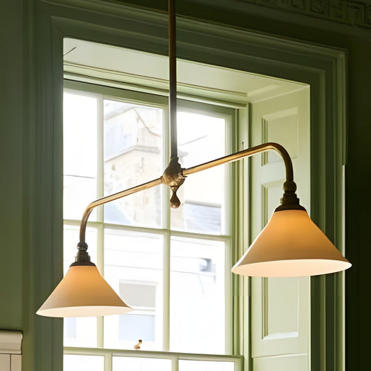 Foxx Retro Metal Conical Ceramic Pendant Light