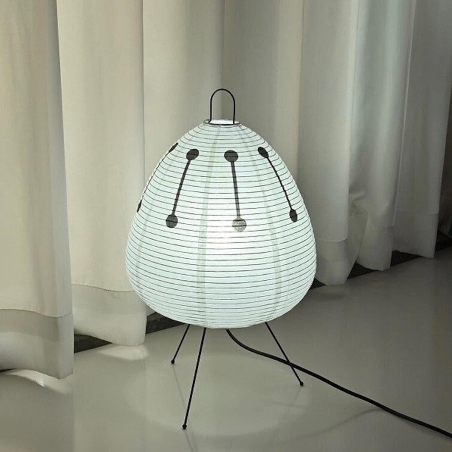 Nicolas Japanese Style Paper Lantern Table Lamp