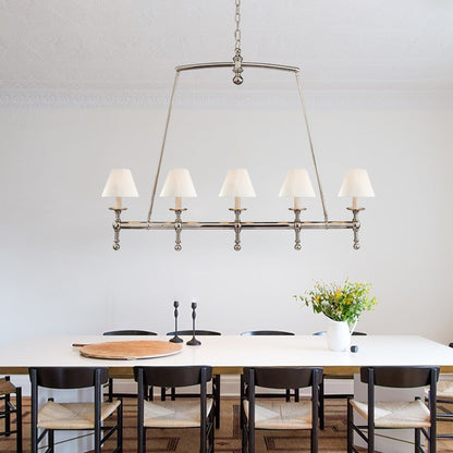Selene Farmhouse Classic Linear Chandelier For Dining Table