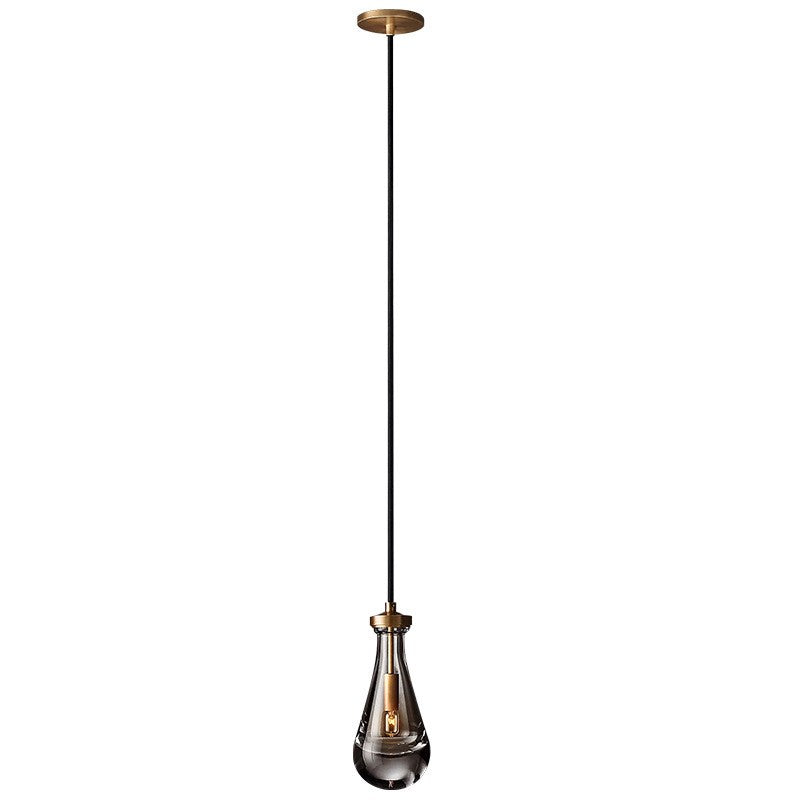 Peregrine Modern All-copper Crystal Raindrop Linear Chandelier
