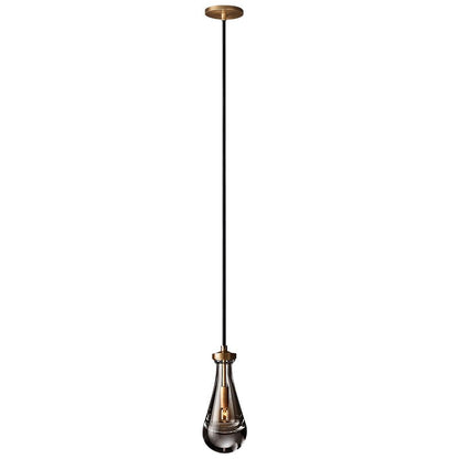 Peregrine Modern All-copper Crystal Raindrop Linear Chandelier