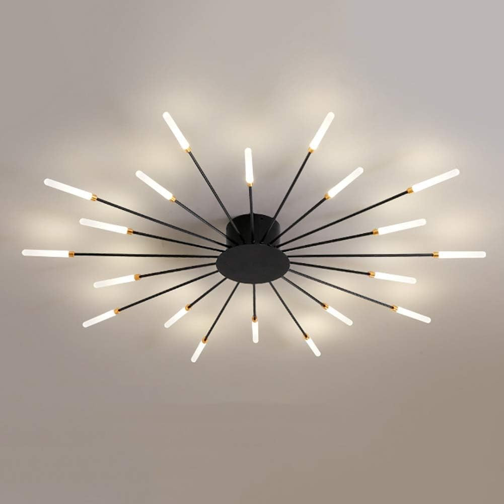 Pranika Modern Sputnik LED Fireworks Semi Flush Mount Ceiling Light