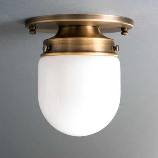 Roger Modern Brass Flush Mount Metal Ceiling Light