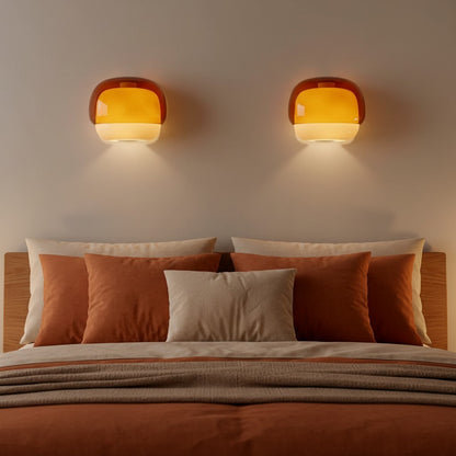 Norman Modern Colorful Layered Glass Wall Light