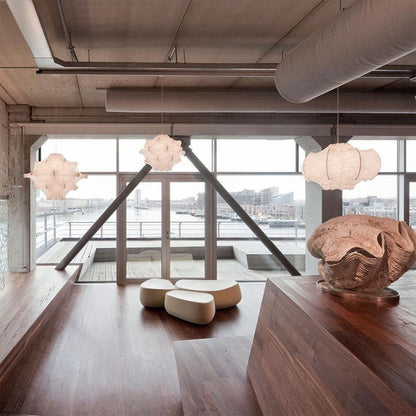 Joaquin Creative White Cocoon Pendant Light