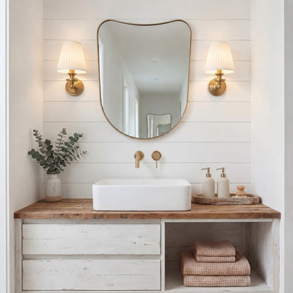 Ashby Vintage Linen Shade Wall Light