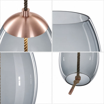 Lewis Modern LED Geometric Glass Pendant Light