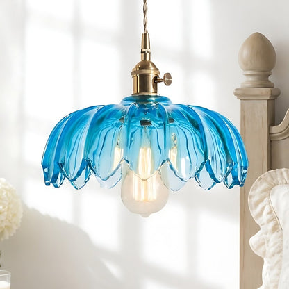 Jacinta Green Scalloped Pendant Light