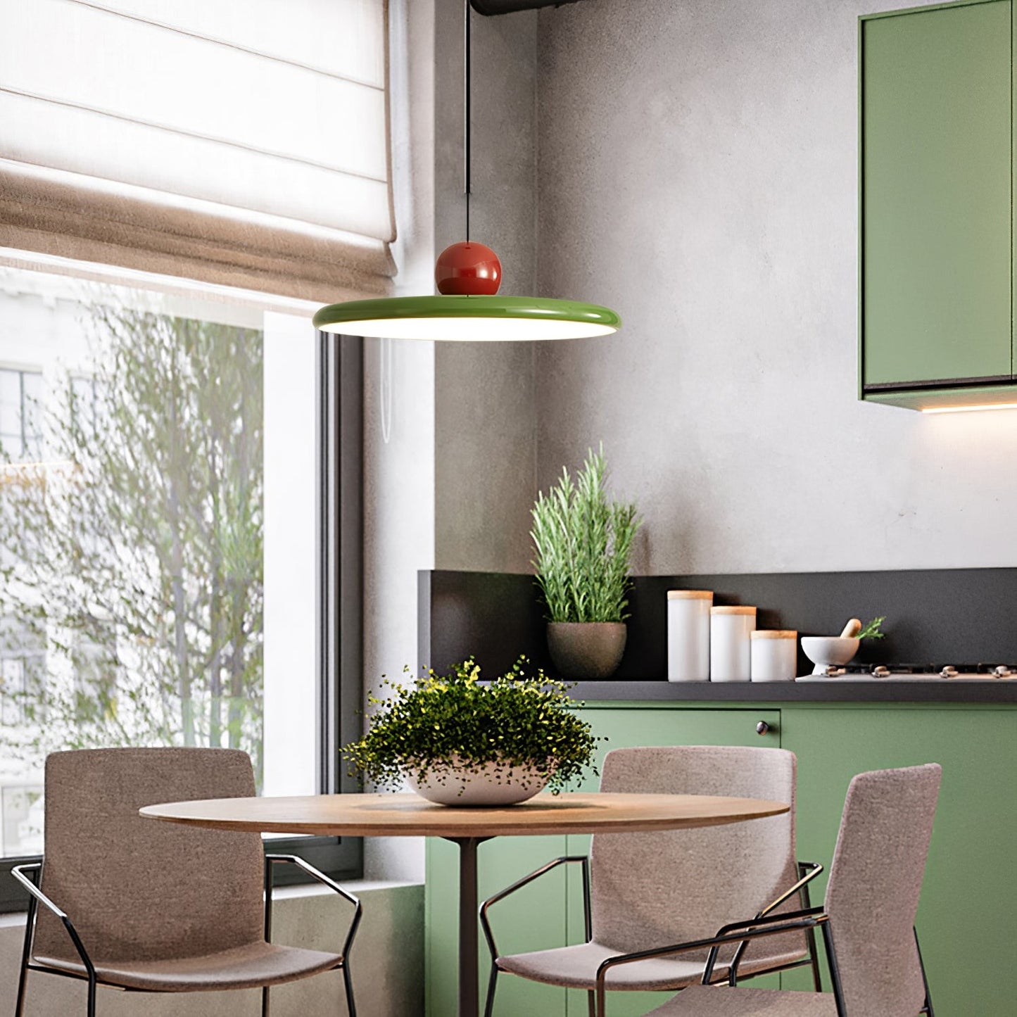 Osva Colorful Disc Shape LED Pendant Light