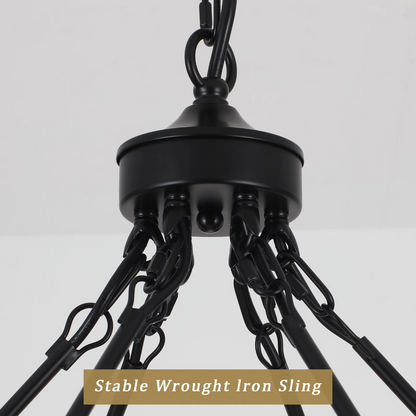 Raeth Farmhouse 24 Lights Wagon Wheel Candle Style Chandelier