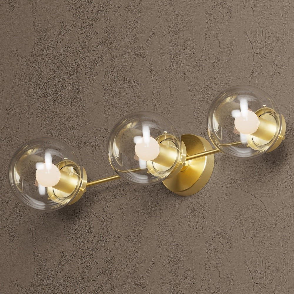 Philo Nordic 3-light Glass Globes Wall Light