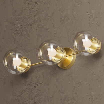 Philo Nordic 3-light Glass Globes Wall Light