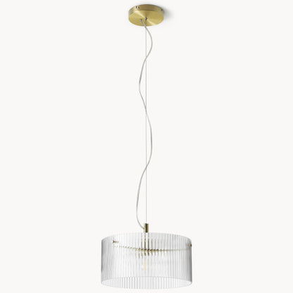 Erisen Farmhouse Ribbed Glass Pendant Light