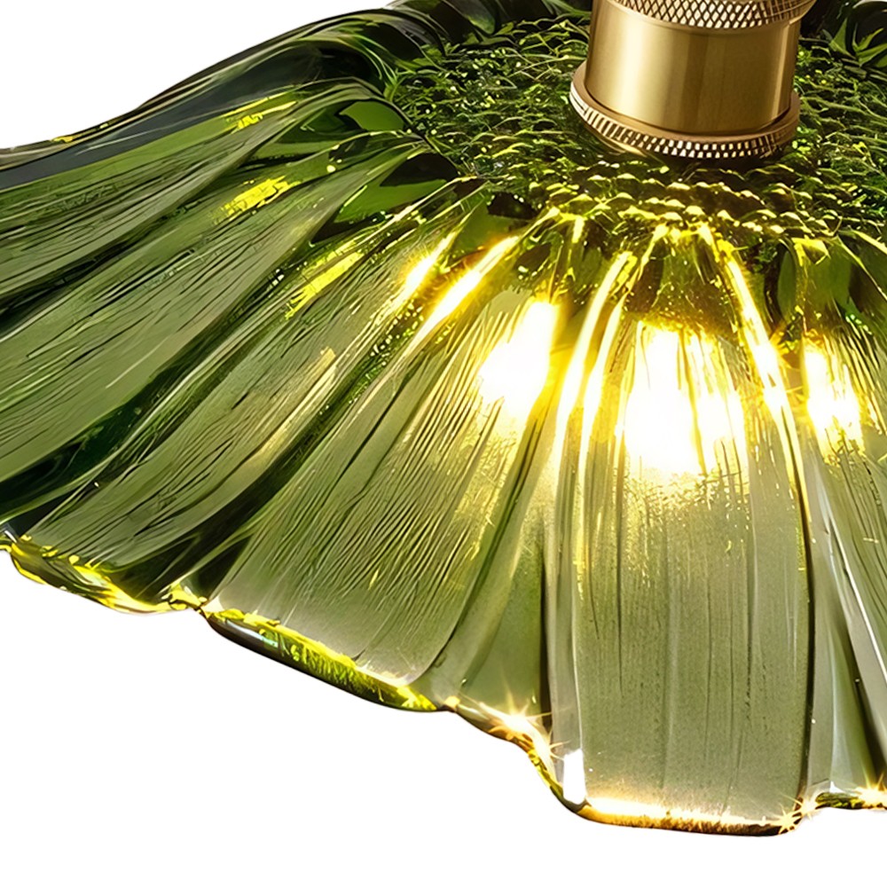 Callista Retro Lotus Creative Glass Pendant Light