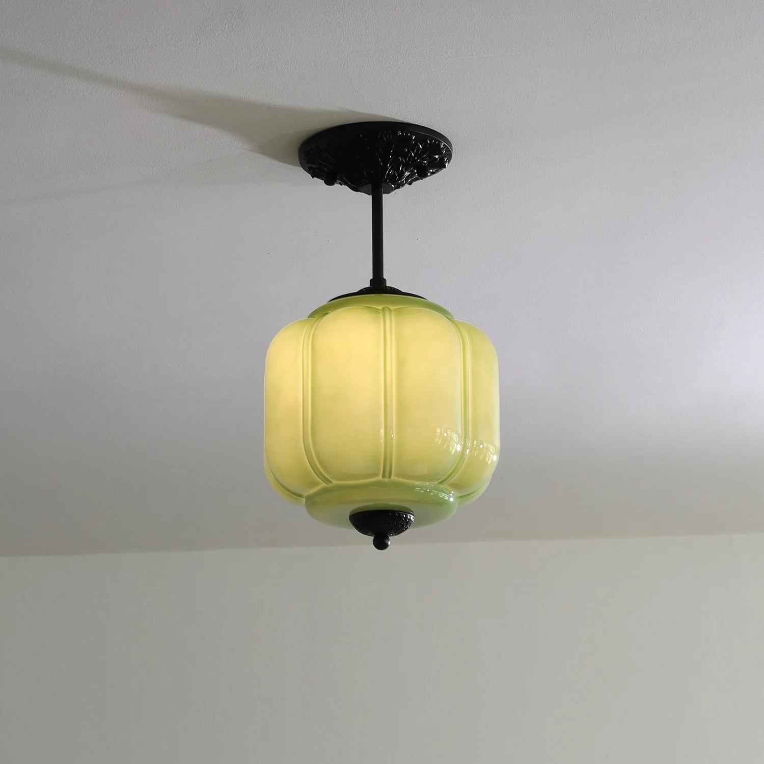 Conran Vintage Milk Glass Lantern Eloise Ceiling Light