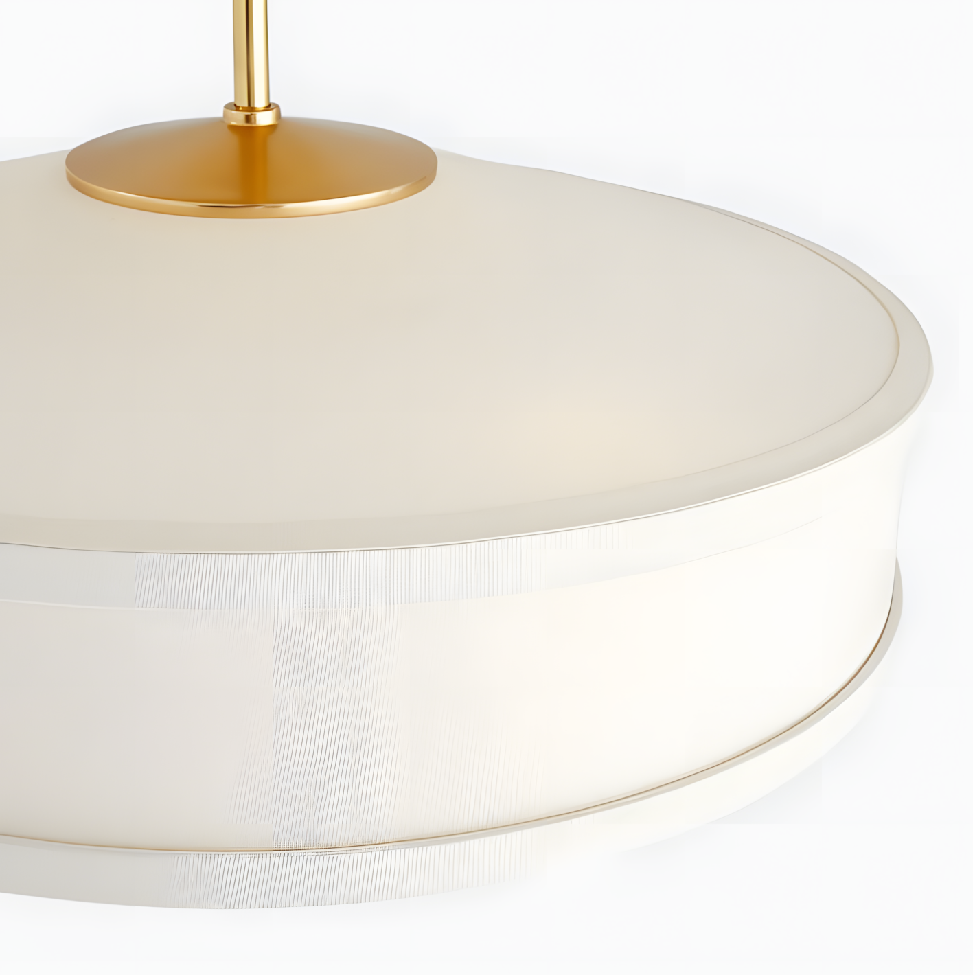 Delaney Rustic Fabric Drum Semi-Flush Mount Ceiling Light