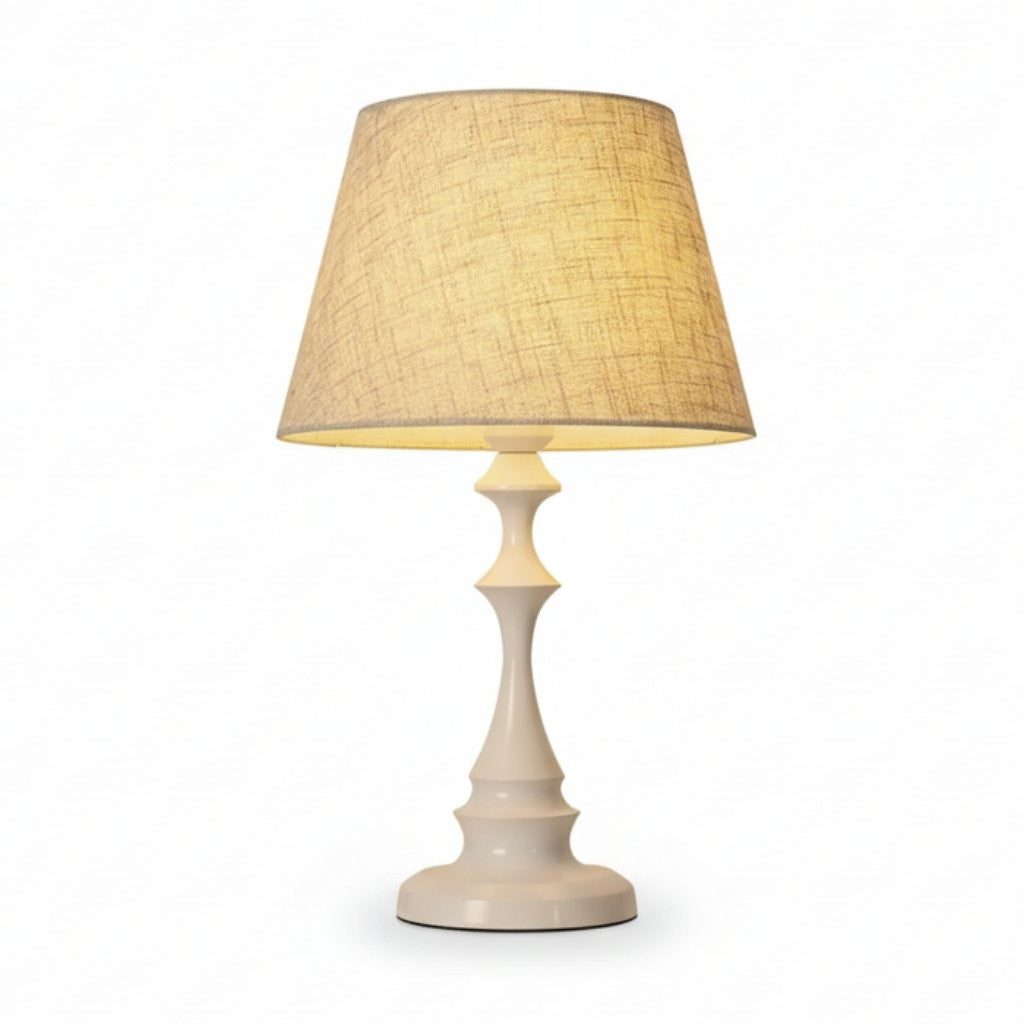 Issac Classic Linen Empire Iron Body Table Lamp