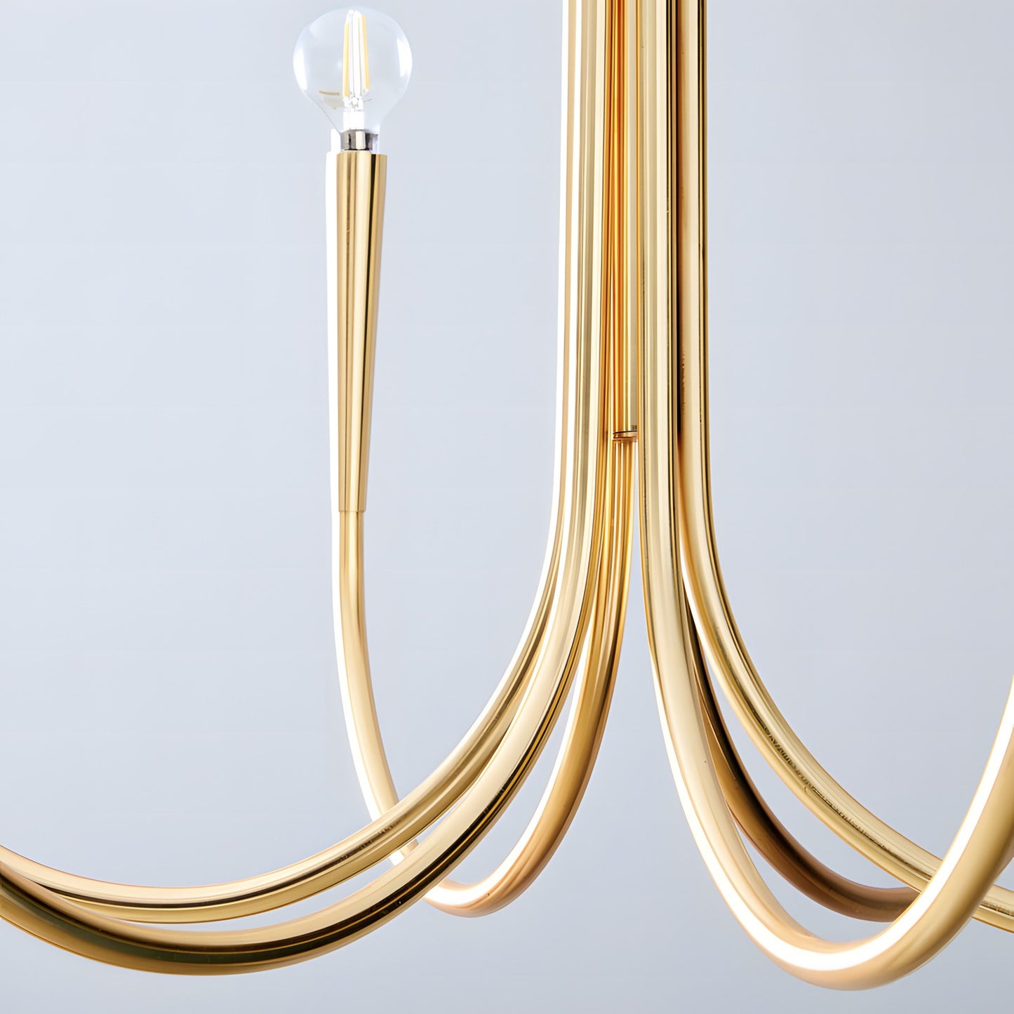 Luren Light Luxury Candle Iron Branch Chandelier