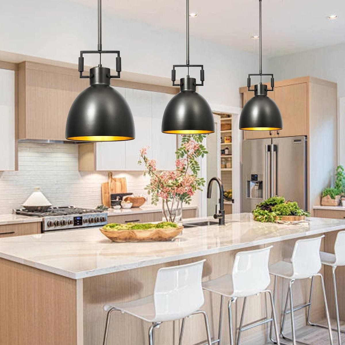 Hazel Industrial Style Metal Shade Pendant Light